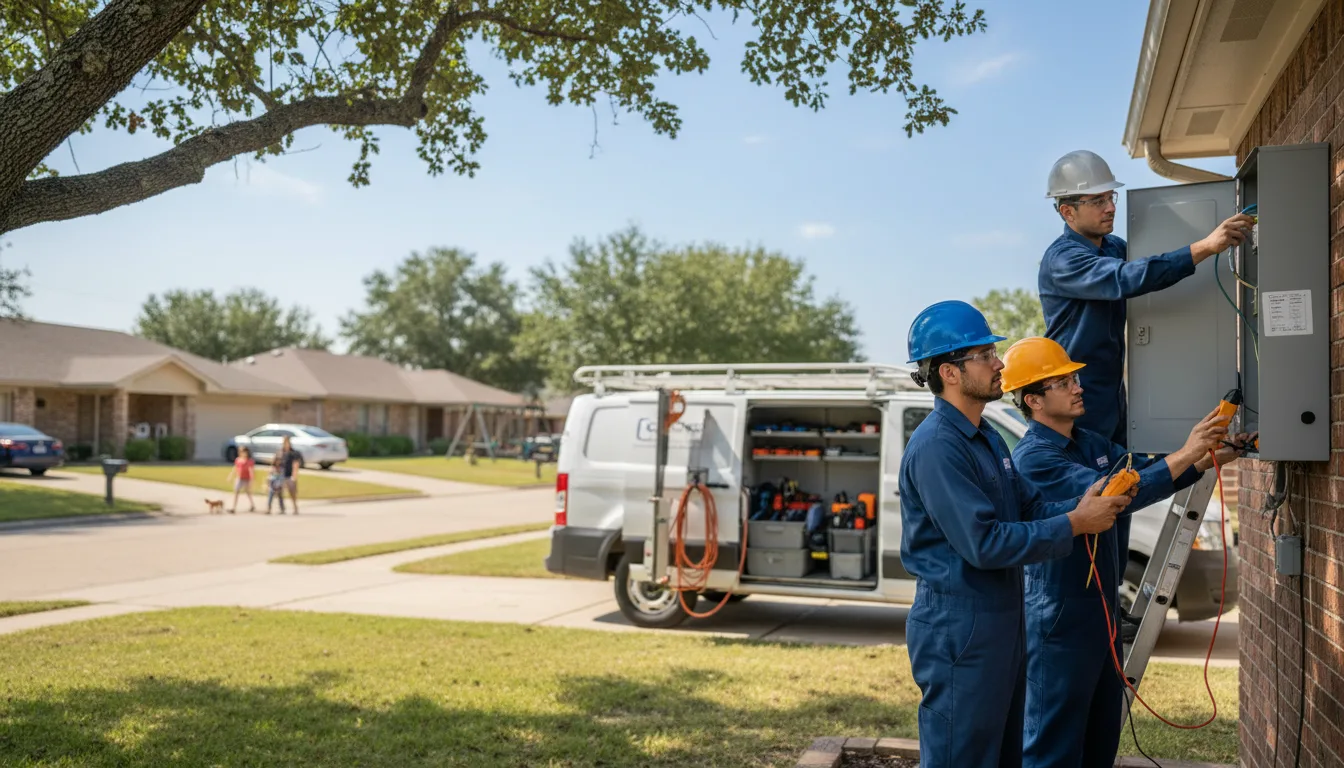 Certified electrician providing emergency electrical services in Fox, AR